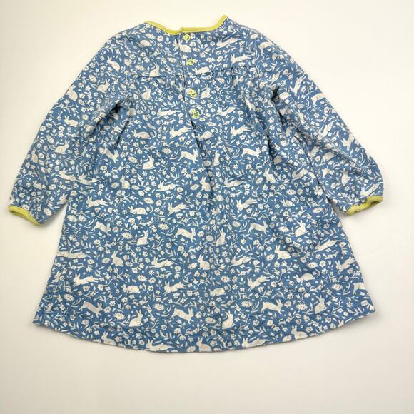Baby Boden Smocked Blue Bunnies Dress - Picture 5 of 5